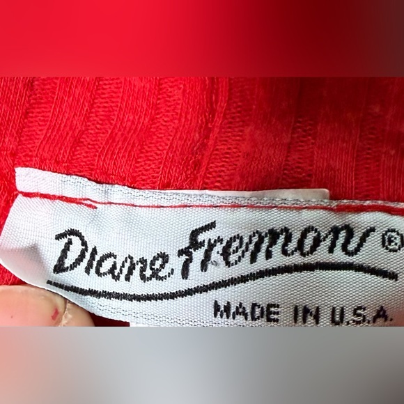 Red Ribbed Open Cardigan - Picture 7 of 10